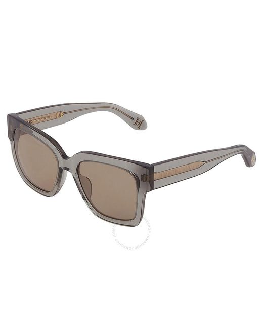 Carolina Herrera Gray Grey Square Sunglasses Shn635 0819 54