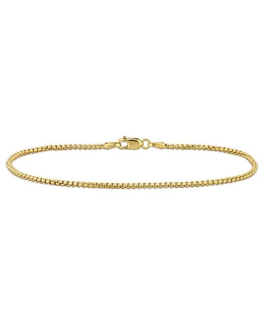 Amour Metallic 1.6Mm Hollow Round Box Link Bracelet