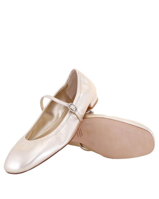 Stuart Weitzman Natural Light Claris Ballet Flats
