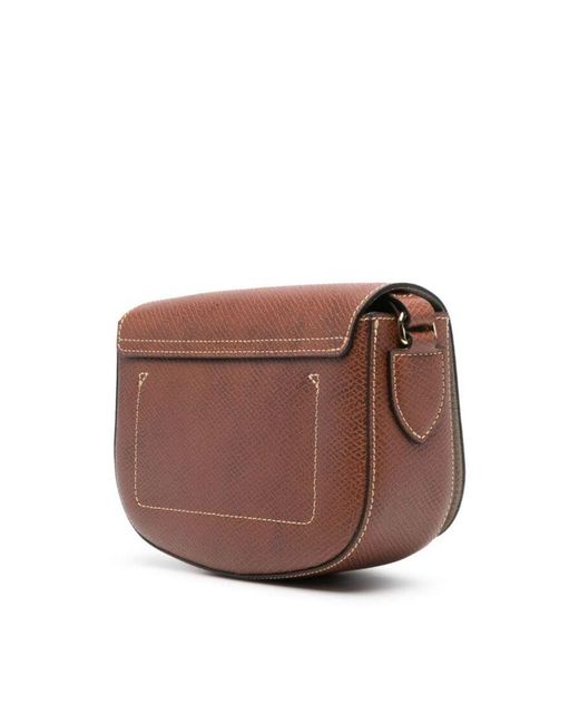 Longchamp Brown Crossbody Bag Epure With Magnetic Closure Leather For Calf