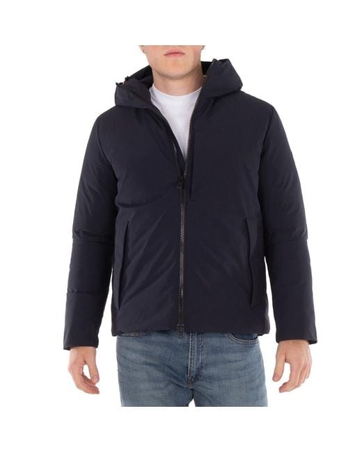 Save The Duck Blue Obione Hooded Jacket for men