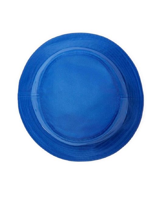 Burberry Blue Ekd Nylon Bucket Hat for men