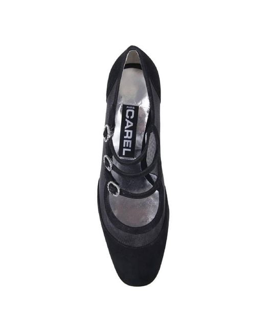 CAREL PARIS Blue Paris Kinight Patent Leather Pumps, Brand Size 38 Us