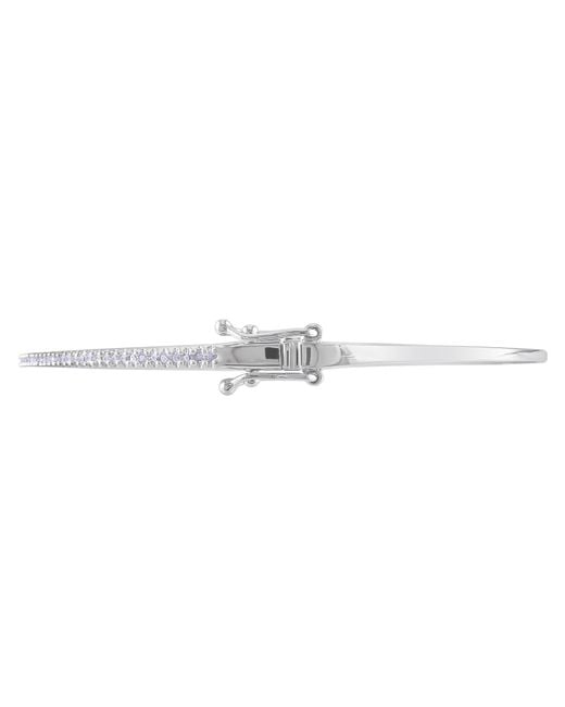 Amour Metallic 1/4 Ct Tw Diamond Bangle