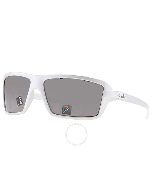 Oakley Gray Cables Prizm Black Polarized Wrap Sunglasses Oo9129 912912 63 for men