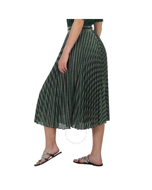 Essentiel Antwerp Green Essentiel Forest Restart Pleated Skirt