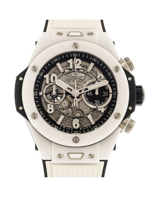 Hublot Metallic Big Bang Unico White Ceramic Chronograph Automatic Watch for men