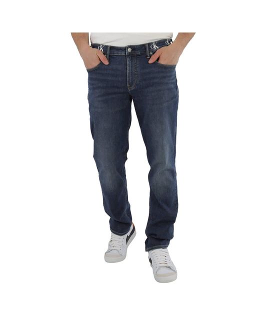Calvin Klein Blue Ckj 027 Body Fit Denim Jeans for men