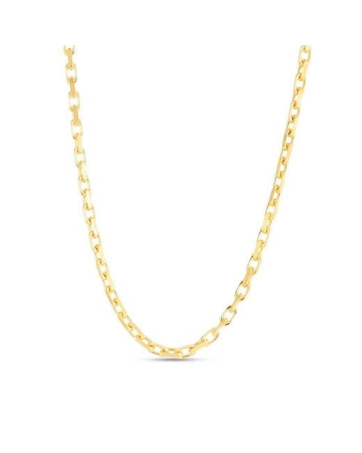 Tresorra Metallic 14K French Cable Chain Necklace