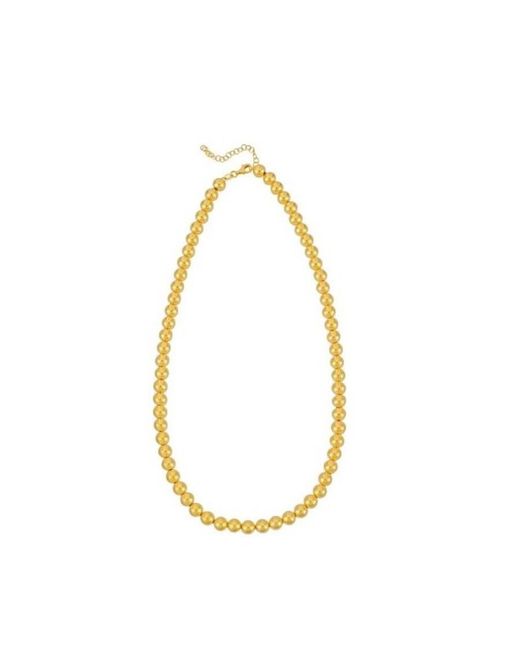 Tresorra Metallic 14K Graduated Statement Pallina Necklace