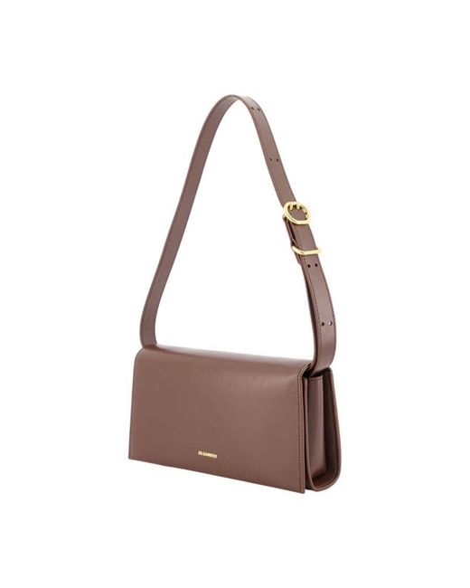 Jil Sander Brown Crossbody Bag