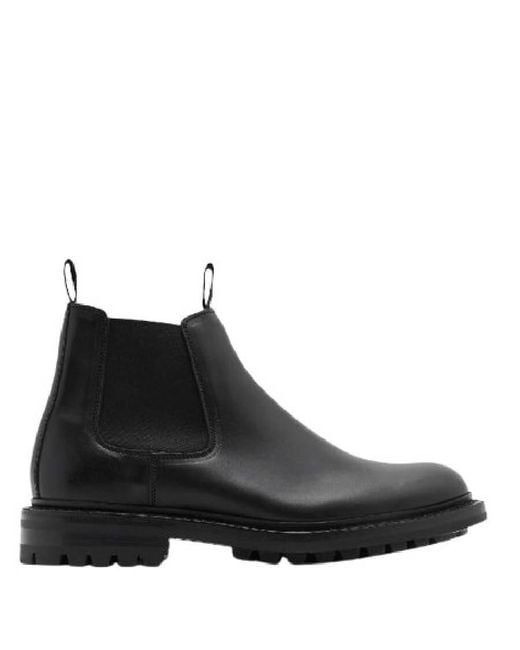 Burberry X Trickers Dee Low Chelsea Boots in Black | Lyst