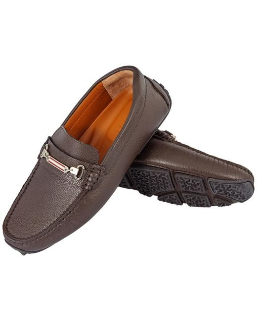Bally Brown Pitaval Leather Loafers for men