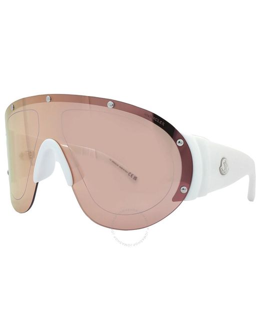 Moncler Pink Rapide Orange Shield Sunglasses Ml0277 21g 00 for men