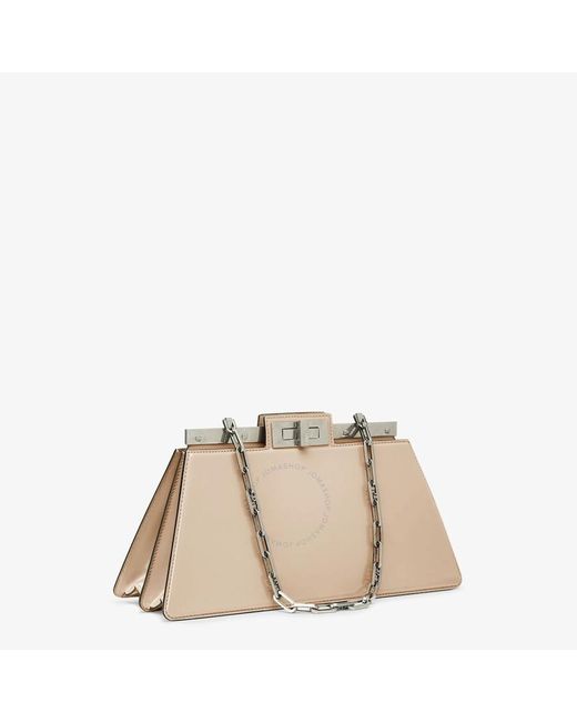 Fendi Natural Medium Peekaboo Cut Bag