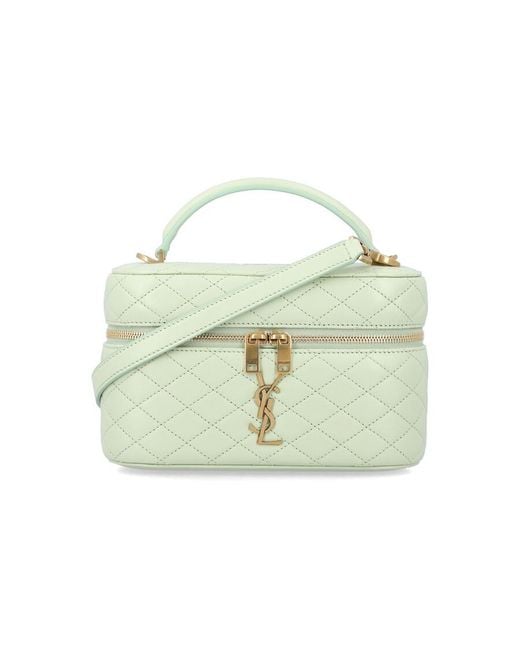 Saint Laurent Green Gaby Vanity Bag