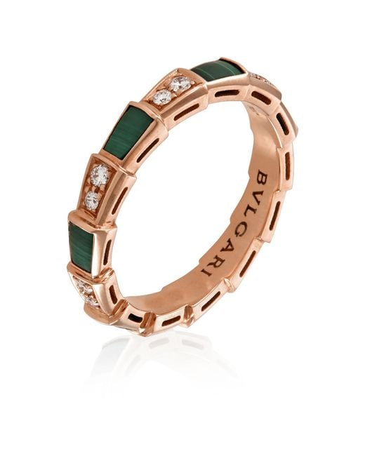 BVLGARI Metallic Serpenti Viper 18Kt Rose Ring