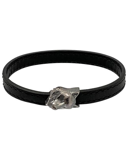 Montblanc Black Kipling Wolf Bracelet for men