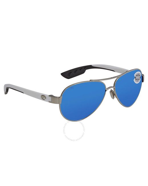 Costa Del Mar Loreto Blue Mirror Polarized Glass Sunglasses Lr 21 Obmglp 56
