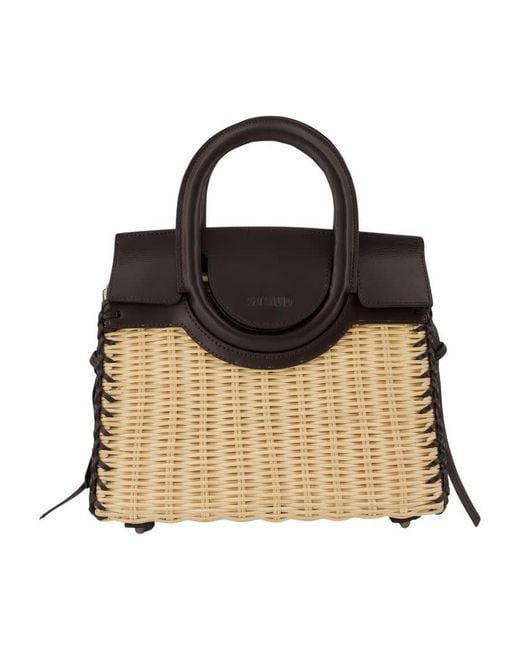 Staud Black Maude Mini Top Handle Bag