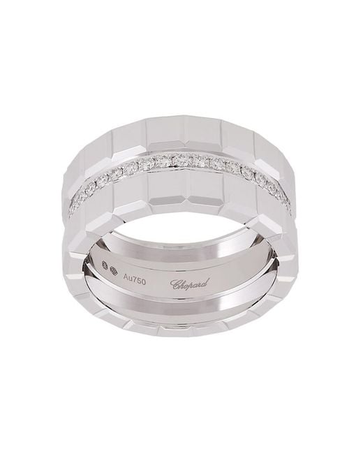 Chopard Metallic Ice Cube 18K Diamond Ring