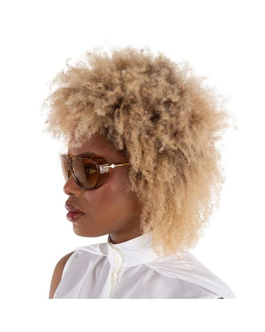 Moncler Honey Mask Sunglasses Ml0128 39c 61 in Brown | Lyst UK