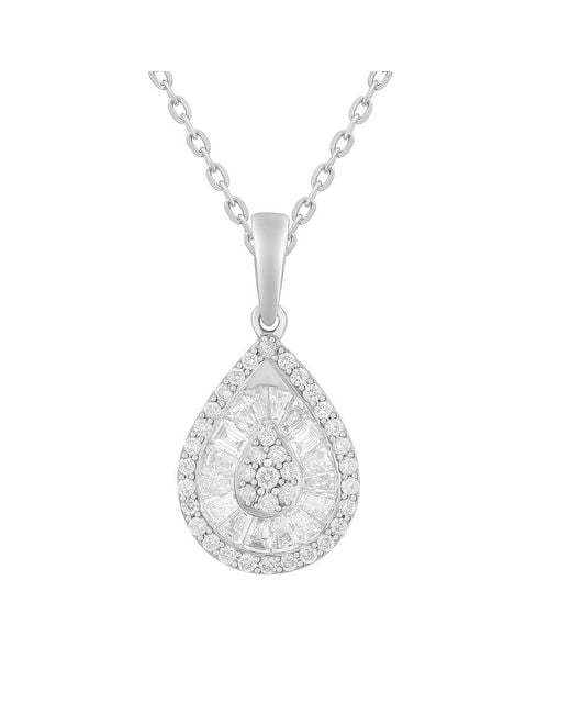 Brilliant Diamond White 14Kt 0.50 Carat Lab Grown Diamond Pendant Necklace For