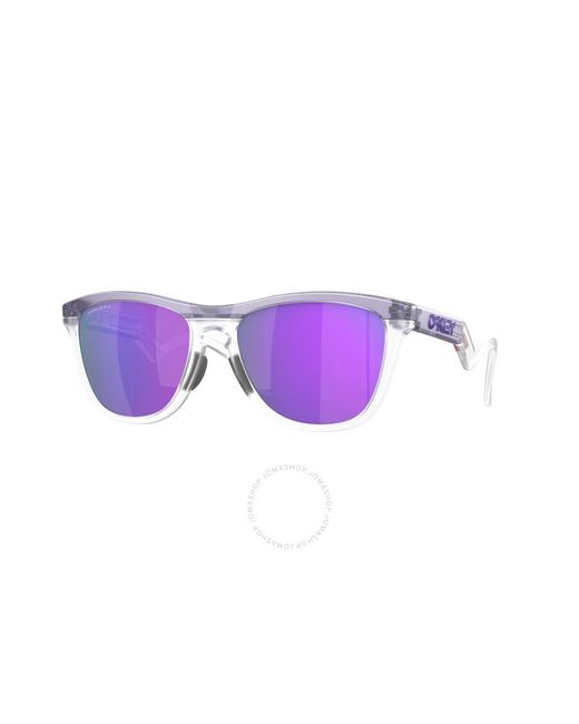 Oakley Purple Frogskins Hybrid Prizm Violet Round Sunglasses Oo9289 928901 55 for men