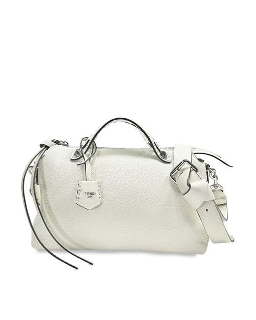 Fendi White Medium Shoulder Bag By The Way Selleria