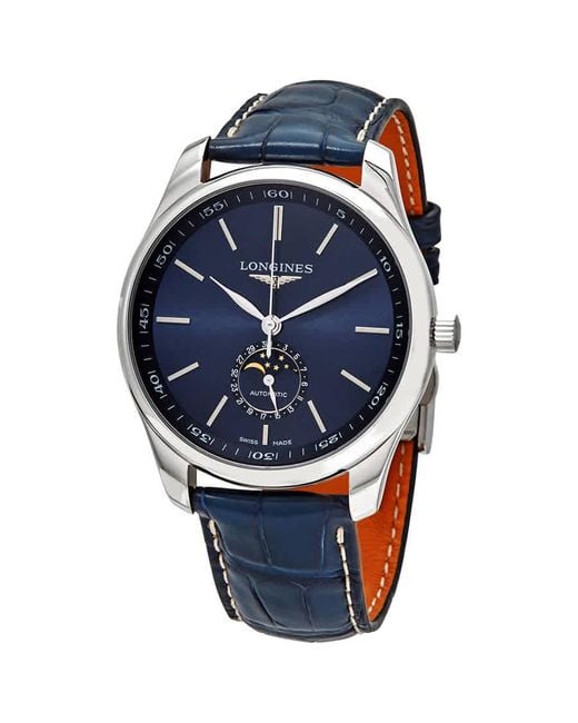 Longines Master Collection Moonphase Automatic Blue Dial Watch for men