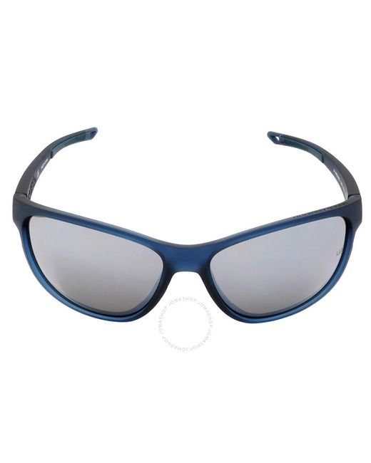 Under Armour Blue Silver Mirror Oval Unisex Sunglasses  Undeniable 0fjm/t4 61