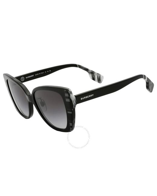 Burberry Black Meryl Grey Gradient Butterfly Sunglasses Be4393f 40518g 54