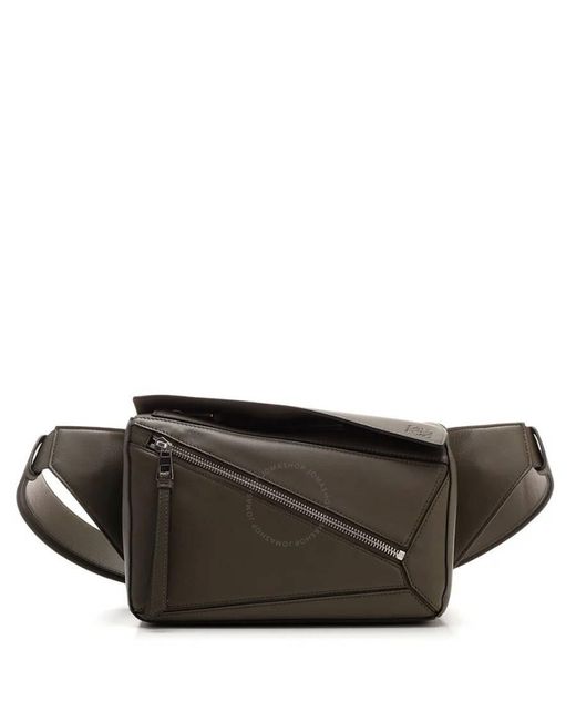 Loewe Black Small Puzzle Bumbag for men