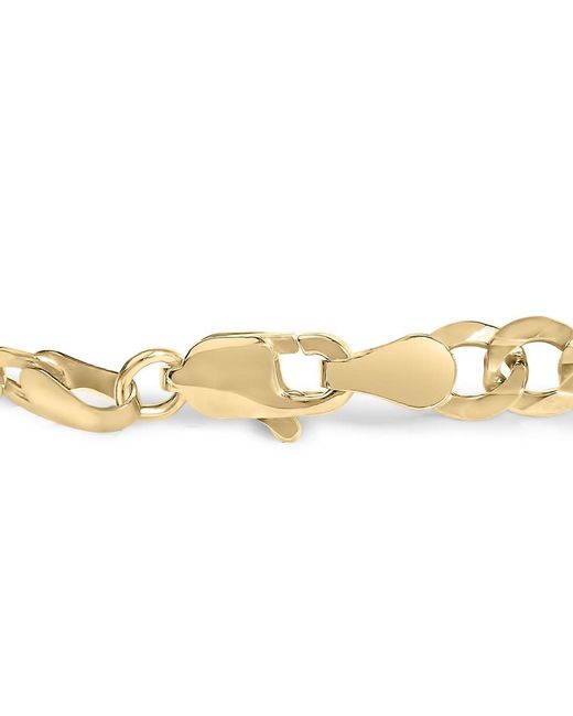 Haus of Brilliance Metallic 14K 5/8 Cttw Diamond Cluster Curb Chain Bracelet