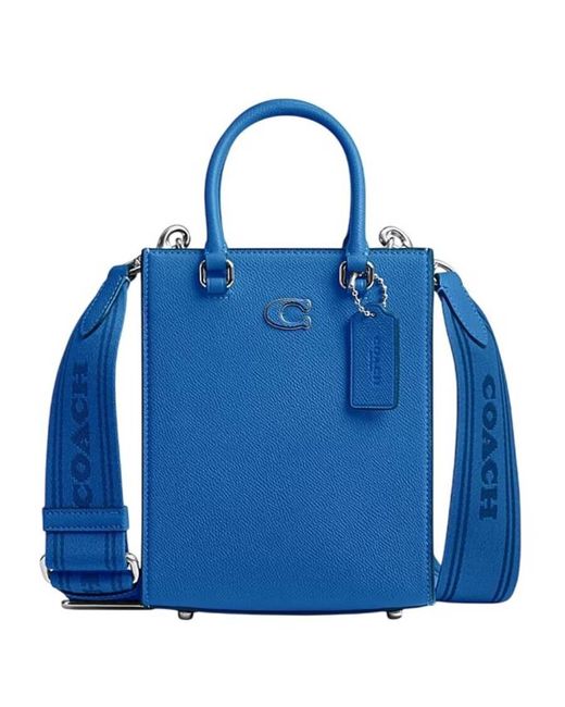 COACH Blueberry Crossgrain Leather Tote 16 for men