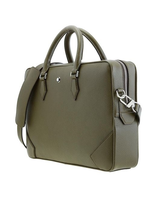 Montblanc Green Grain Leather Document Case for men