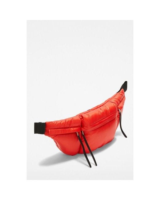 Jil Sander Red Poppy Padded Pouch Bag for men