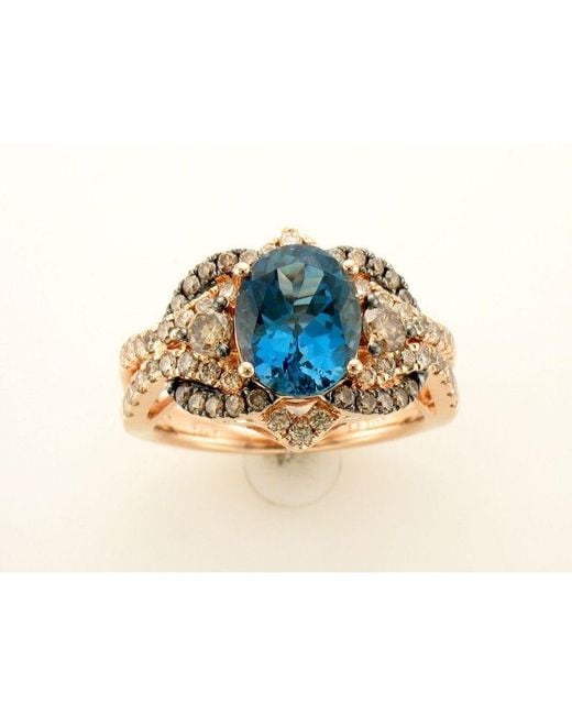 Le Vian Blue Ladies Deep Sea Topaz Rings Set