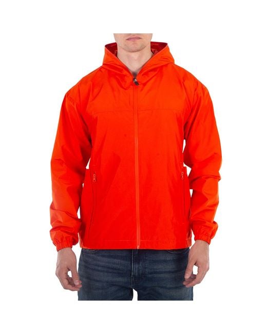 Save The Duck Red Orik Hooded Windbreaker Jacket for men