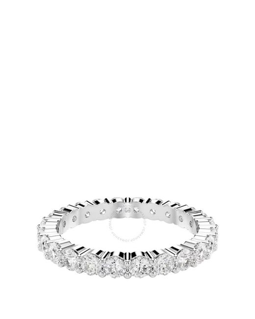 Swarovski White Matrix Round Cut Vittore Ring