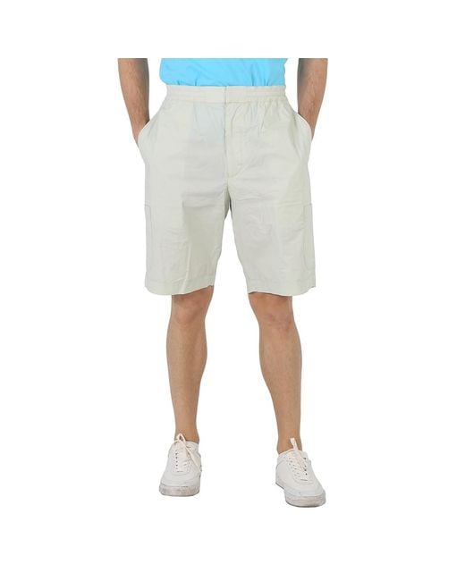 Ambush Natural Lily Drawstring Cotton Bermuda Shorts for men
