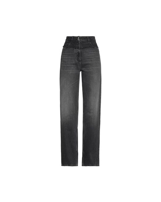 Givenchy Gray Big Mix Denim Jeans_Black