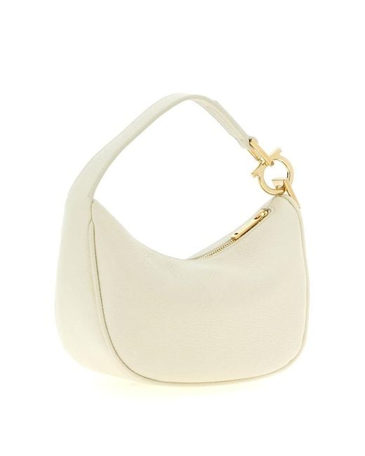 Ferragamo Natural Gancini Handbag