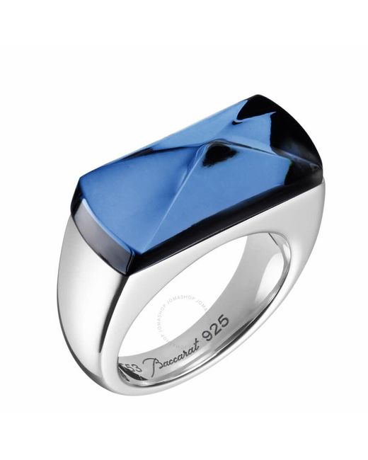 Baccarat Blue Sterling Silver