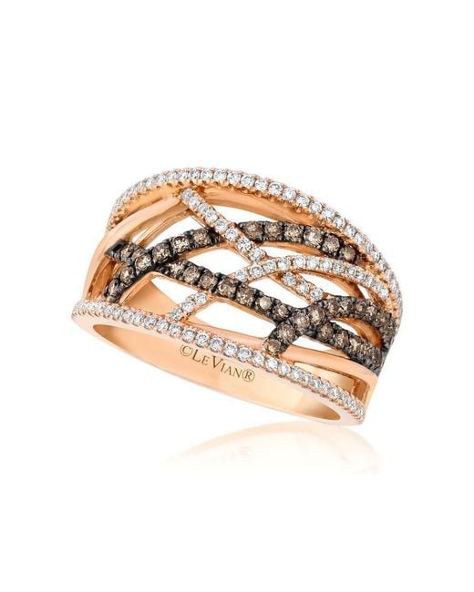 Le Vian Metallic Ladies Chocolate Diamonds Fashion Ring