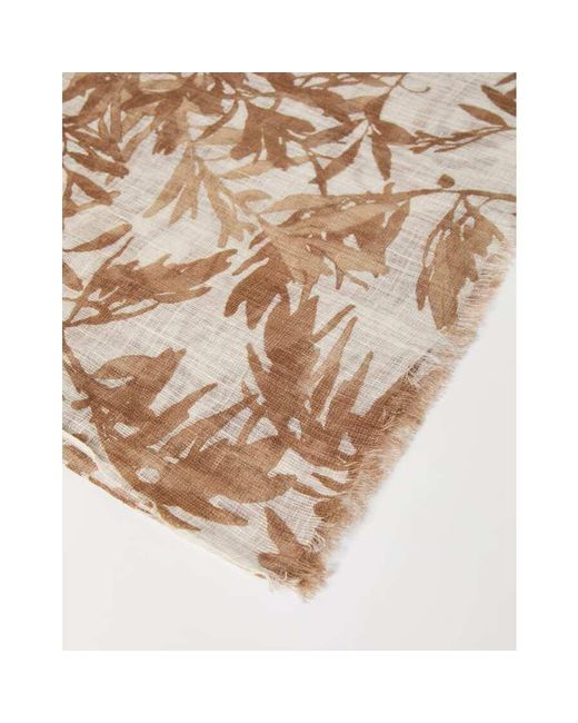 Brunello Cucinelli Natural Light Linen Scarf
