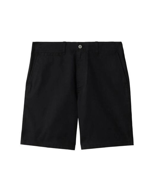 Burberry Black Twill Weave Bermuda Cotton Shorts for men