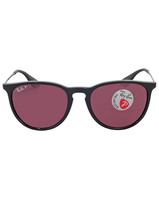 Ray-Ban Erika Polarized Purple Mirror Sunglasses for men