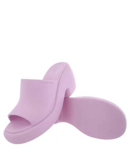 Ferragamo Purple Light Deva Sandals