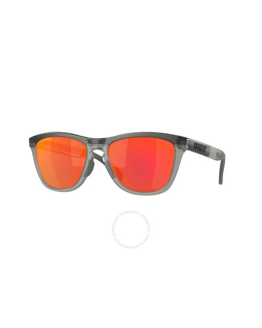 Oakley Red Frogskins Range Prizm Ruby Square Sunglasses Oo9284 928401 55 for men